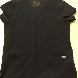 Figs Women's Navy Scrub Top Medium